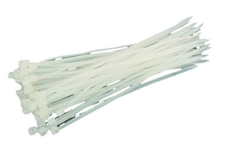 Paska viazacia VC150066W 250x3,6 mm, 50 ks, biela,