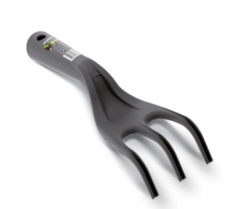 Hrabličky R FORK 3 zubé, 25cm čierne