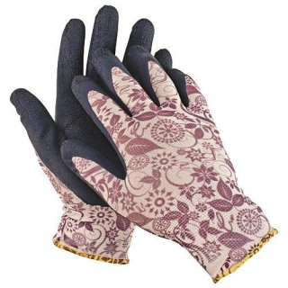 Rukavice PINTAIL navy č.08/M nylon/latex fialové