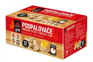 Podpalovač FireGrill 32ks z drevitej vlny