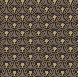 Servítky Art deco black-gold 33x33cm, 20ks, Ambien