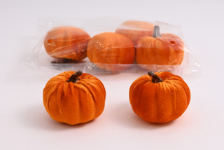 Tekvica látková 8cm oranžová