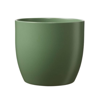Obal Basel Matný zelený pr.14cm výška 13cm