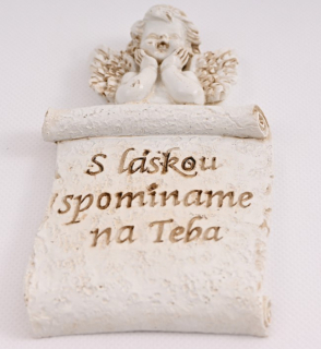 Anjel "S láskou spomíname" 14cm