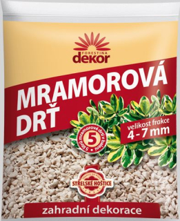 Mramorová drť 5L 4-7mm