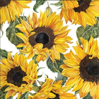 Servítky Sunflowers Bloomining 33x33cm, Ambiente